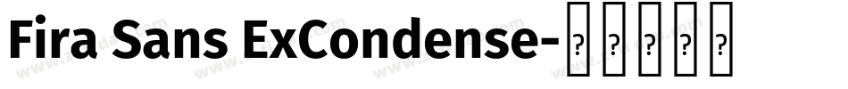 Fira Sans ExCondense字体转换